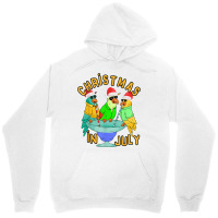 Christmas In July Pool Party Parrot Bird Funny Drinking Team T Shirt Unisex Hoodie | Artistshot