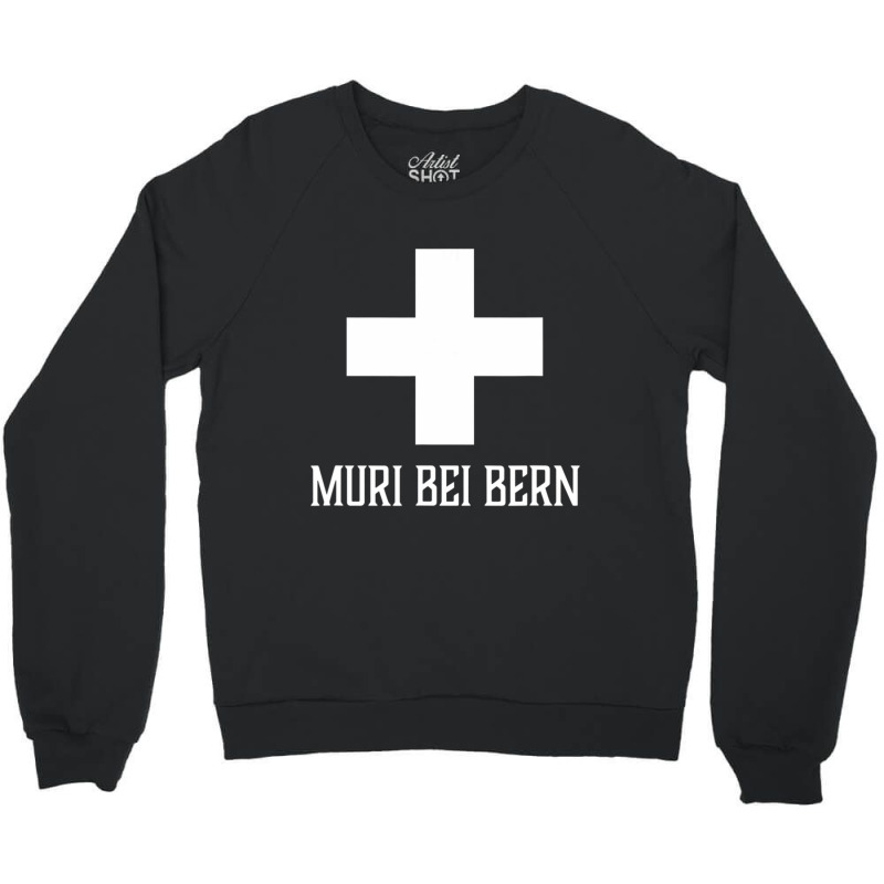 Muri Bei Bern, Switzerland Swiss, Suisse Cross Crewneck Sweatshirt by Mello Greenwood | Artistshot