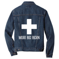 Muri Bei Bern, Switzerland Swiss, Suisse Cross Men Denim Jacket | Artistshot