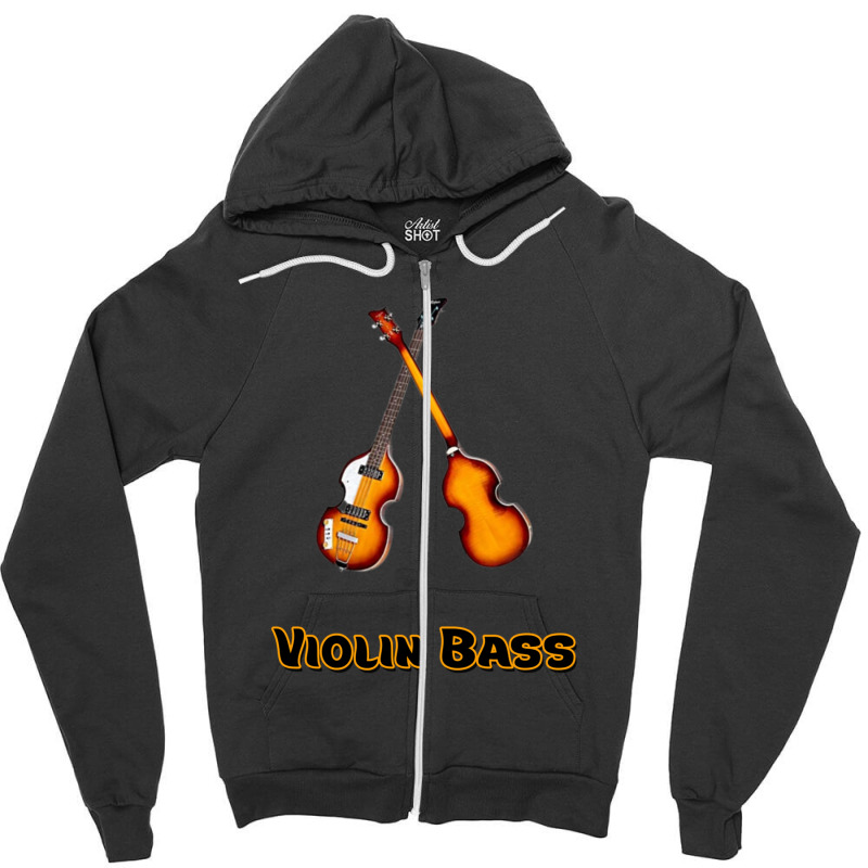 Hofner Violin Bass   Musical Instruments Zipper Hoodie by cm-arts | Artistshot