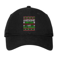 Mens Awesome Uncles Tabletop Christmas D20 Ugly Sweater Adjustable Cap | Artistshot