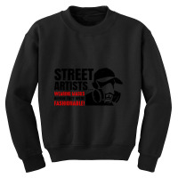 Street Artists Wearing Masks Before They Were Fashionable Youth Sweatshirt | Artistshot