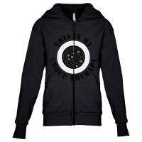 This Is My Group Therapy Gun Range Target Shooting Youth Zipper Hoodie | Artistshot