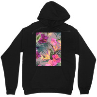 Summer Ropical Floral Paern Romanic Unisex Hoodie | Artistshot