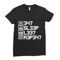 Eat Sleep Leet Repeat Leetcode 1337 L33t Gift Ladies Fitted T-shirt | Artistshot