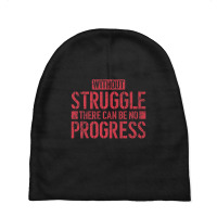 Without Struggle There Can Be No Progress Civil Rights Quote Baby Beanies | Artistshot