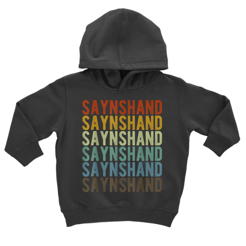 Saynshand City Mongolia Retro T Shirt Toddler Hoodie by cm-arts | Artistshot