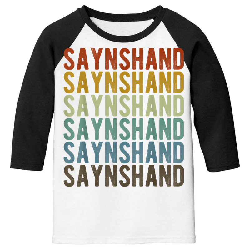 Saynshand City Mongolia Retro T Shirt Youth 3/4 Sleeve by cm-arts | Artistshot