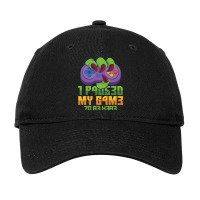 I Paused My Game To Be Here Mmo Rpg Orc Gift Adjustable Cap | Artistshot