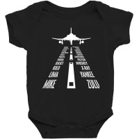 Flying F 4 Phantom Pilot Phonetic Alphabet Runway F4 Sweatshirt Baby Bodysuit | Artistshot