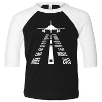 Flying F 4 Phantom Pilot Phonetic Alphabet Runway F4 Sweatshirt Toddler 3/4 Sleeve Tee | Artistshot