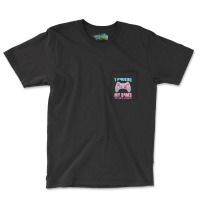 I Paused My Game To Be Here Pink Gamer Girl Leet Pocket T-shirt | Artistshot