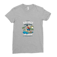 Summer Holiday Paradise Beach Ladies Fitted T-shirt | Artistshot