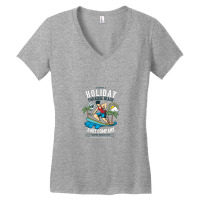 Summer Holiday Paradise Beach Women's V-neck T-shirt | Artistshot