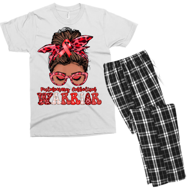 Black Women Pulmonary Embolism Warrior Gifts T Shirt Men's T-shirt Pajama Set | Artistshot