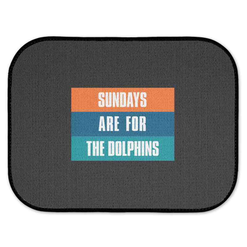 Sundays Are For The Dolphins Miami Footbal Rear Car Mat | Artistshot