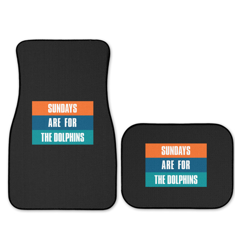 Sundays Are For The Dolphins Miami Footbal Full Set Car Mats | Artistshot