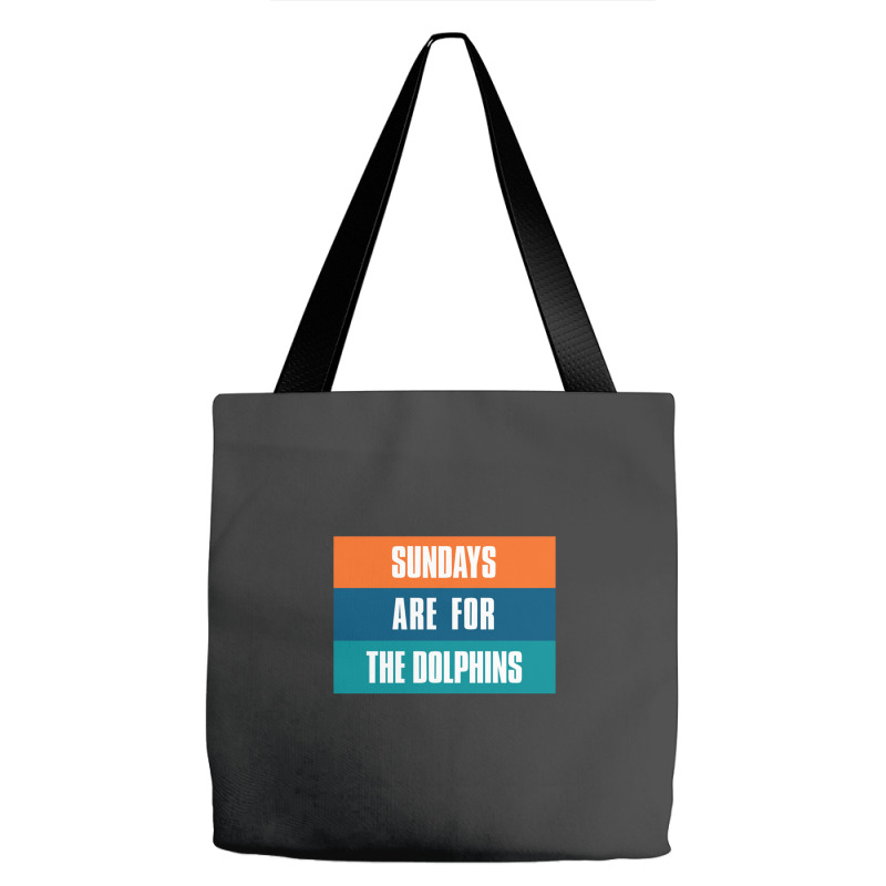 Sundays Are For The Dolphins Miami Footbal Tote Bags | Artistshot