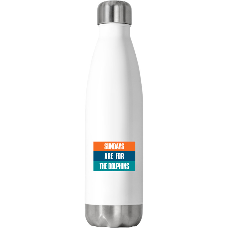 Sundays Are For The Dolphins Miami Footbal Stainless Steel Water Bottle | Artistshot