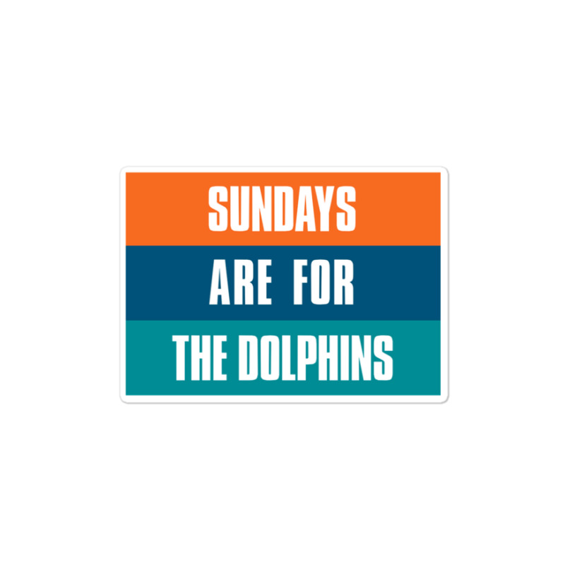 Sundays Are For The Dolphins Miami Footbal Sticker | Artistshot