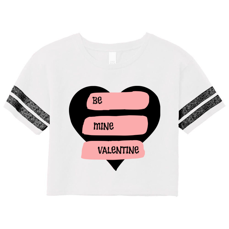 Be Mine Valentines Scorecard Crop Tee by Hello Asa | Artistshot