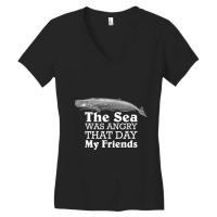 The Sea Was Angry That Day My Friends Marine Biologist Women's V-neck T-shirt | Artistshot