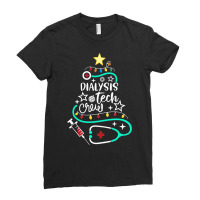 Dialysis Tech Crew Merry Christmas Dialysis Technologist Long Sleeve T Ladies Fitted T-shirt | Artistshot