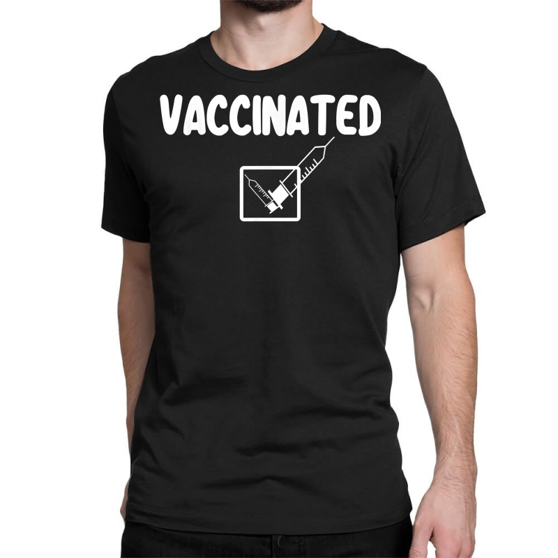 Vaccinated Check Mark Vaccine I Got Vaccinated T Shirt Classic T-shirt by cm-arts | Artistshot