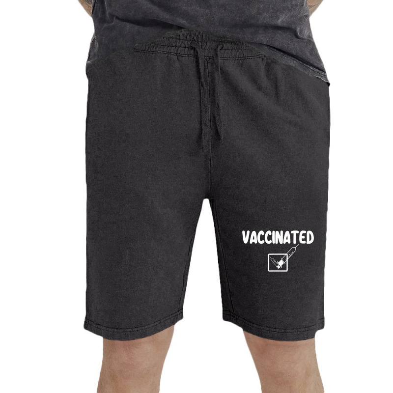 Vaccinated Check Mark Vaccine I Got Vaccinated T Shirt Vintage Short by cm-arts | Artistshot