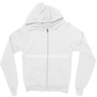 Scotty From Marketing - Scomo Needs To Go -scottyfrommarketing White T Zipper Hoodie | Artistshot