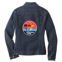 Summer Vibe Ladies Denim Jacket | Artistshot