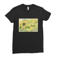 Hundred Acre Woods Map Gift Ladies Fitted T-shirt | Artistshot