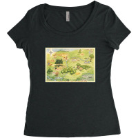 Hundred Acre Woods Map Gift Women's Triblend Scoop T-shirt | Artistshot