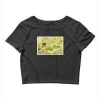 Hundred Acre Woods Map Gift Crop Top | Artistshot