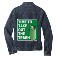 Time To Take Out The Trash - Scott Morrison Ladies Denim Jacket | Artistshot