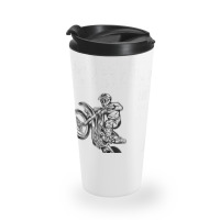 Riding Into 7 Years Old 7th Birthday Boy Dirt Bike Party Travel Mug | Artistshot