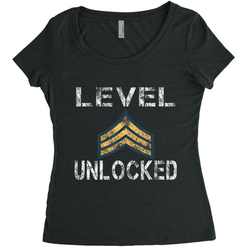 U.s. Army Proud Sergeant Unlock Rank Gif Women's Triblend Scoop T-shirt by Adcock Salmon | Artistshot