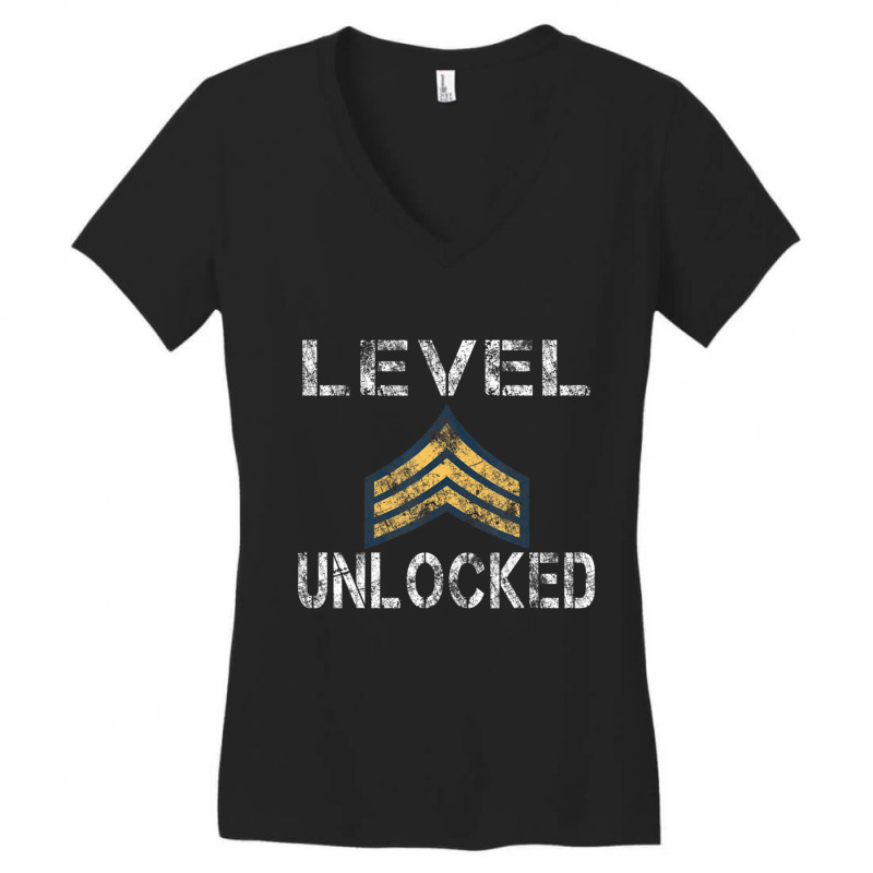 U.s. Army Proud Sergeant Unlock Rank Gif Women's V-Neck T-Shirt by Adcock Salmon | Artistshot