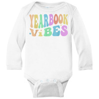 Groovy Yearbook Vibes Retro Literary Club Editor Squad T Shirt Long Sleeve Baby Bodysuit | Artistshot