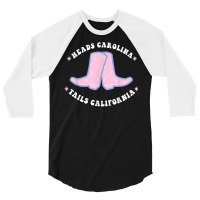 Cowgirl Boots Heads Carolina Tail California Western Country T Shirt 3/4 Sleeve Shirt | Artistshot