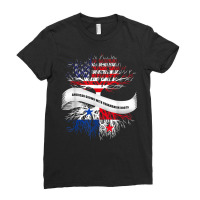 American Grown With Panamanian Roots T Shirt Great Gift Tee Ladies Fitted T-shirt | Artistshot