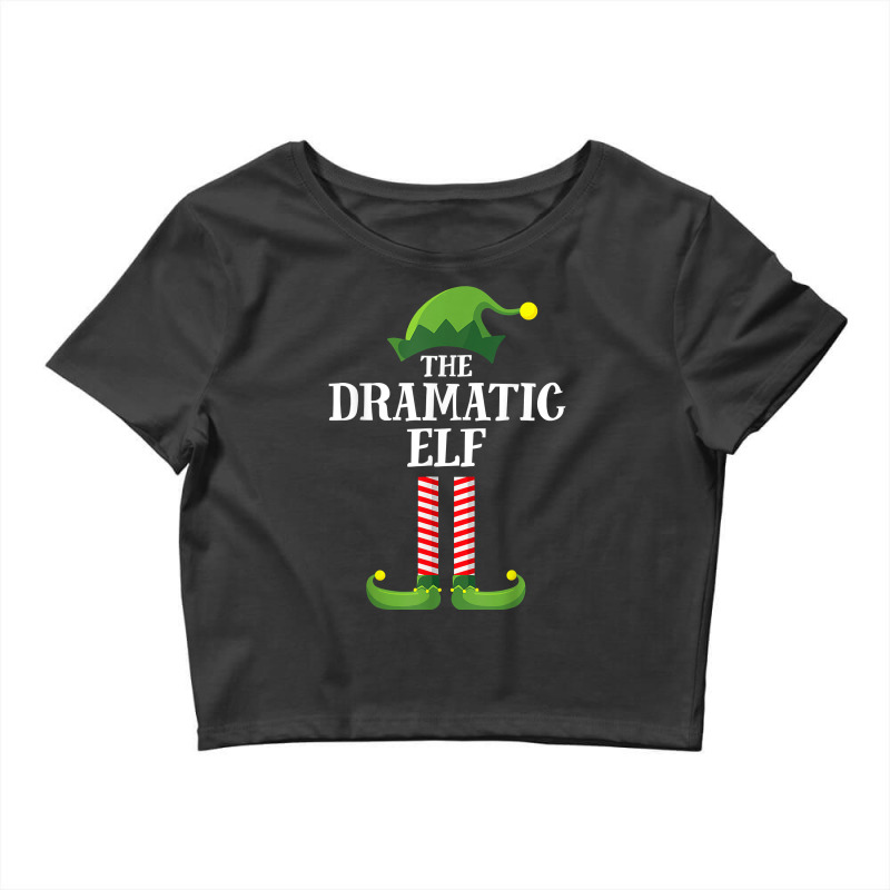 Dramatic Elf Matching Family Group Christmas Party Pajama T Shirt Crop Top by alyshasur9x | Artistshot