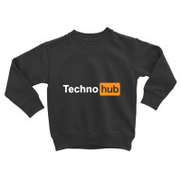 Techno Music Minimal Hard Clubbing Festival Hub Dj Toddler Sweatshirt | Artistshot