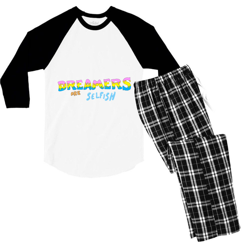 Dreamers Are Selfish Men's 3/4 Sleeve Pajama Set by cm-arts | Artistshot