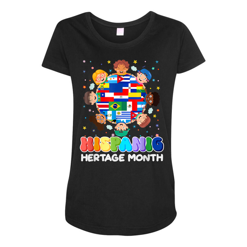 Hispanic Heritage Month Latin American Flag Kids Boys T Shirt Maternity Scoop Neck T-shirt by cm-arts | Artistshot