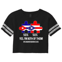 Half Cuban Half Dominican Flag Map Combined Cuba Rd T Shirt Scorecard Crop Tee | Artistshot