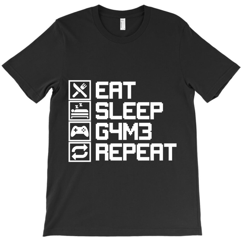 Eat Sleep Game Repeat Funny Leetcode Leet Gift T-shirt | Artistshot