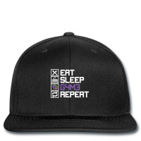 Eat Sleep Game Repeat Mmo Rpg Leetcode Leet Gift Printed Hat | Artistshot