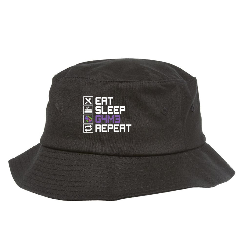 Eat Sleep Game Repeat Mmo Rpg Leetcode Leet Gift Bucket Hat by RHONDAHARRISON | Artistshot