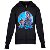 They Live Nada Retro Cult Classic Horror Fan Design Youth Zipper Hoodie | Artistshot